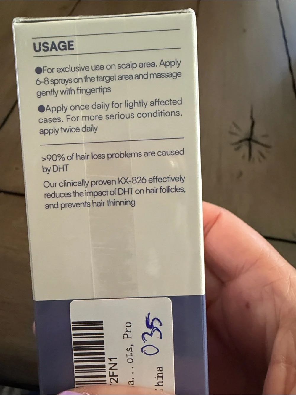 KINTOR Hair Growth Foam Spray for Men 60ml / 2 fl oz #035